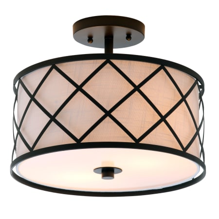 A large image of the JONATHAN Y Lighting JYL3505 Oil Rubbed Bronze / White