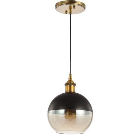 A large image of the JONATHAN Y Lighting JYL3513 Brass Gold / Black