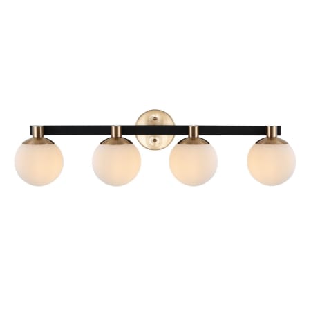 A large image of the JONATHAN Y Lighting JYL3543 Brass Gold / Black