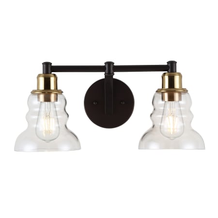 A large image of the JONATHAN Y Lighting JYL3545 Brass Gold / Oil Rubbed Bronze