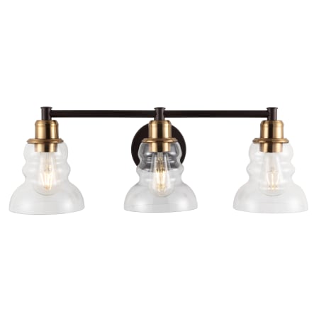 A large image of the JONATHAN Y Lighting JYL3546 Brass Gold / Oil Rubbed Bronze