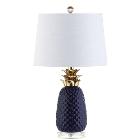 A large image of the JONATHAN Y Lighting JYL4019 Navy / Gold