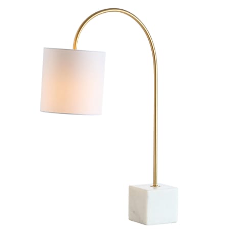 A large image of the JONATHAN Y Lighting JYL5023A Marble / Brass