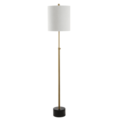 A large image of the JONATHAN Y Lighting JYL6004 Brass / Black Marble