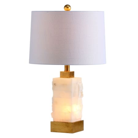 A large image of the JONATHAN Y Lighting JYL6202 White / Gold Leaf