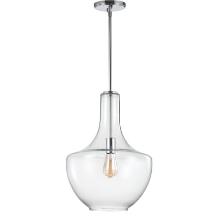A large image of the JONATHAN Y Lighting JYL6401 Chrome / Clear