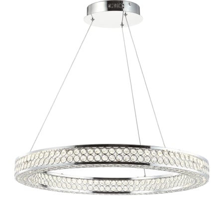 A large image of the JONATHAN Y Lighting JYL7201 Chrome / Clear