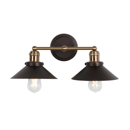 A large image of the JONATHAN Y Lighting JYL7427 Oil Rubbed Bronze / Brass Gold