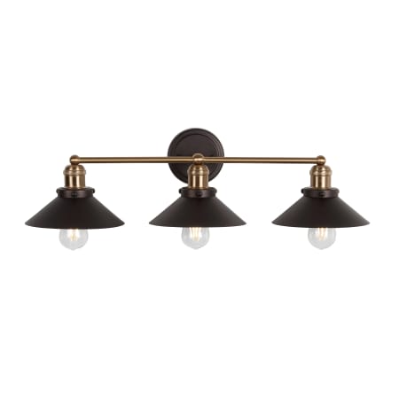 A large image of the JONATHAN Y Lighting JYL7428 Oil Rubbed Bronze / Brass Gold