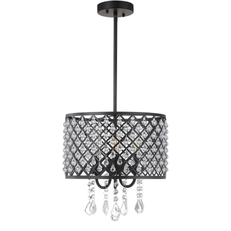 A large image of the JONATHAN Y Lighting JYL7463 Black / Clear