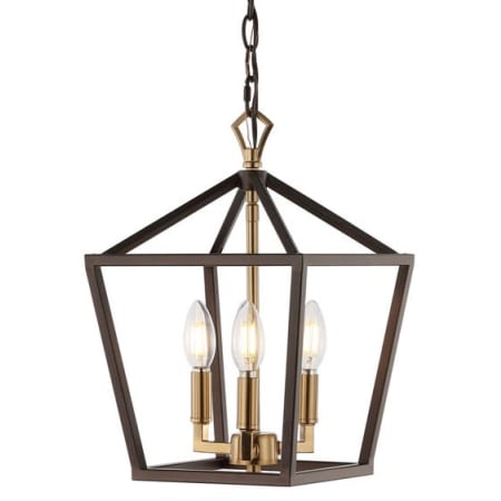A large image of the JONATHAN Y Lighting JYL7601 Oil Rubbed Bronze / Brass Gold
