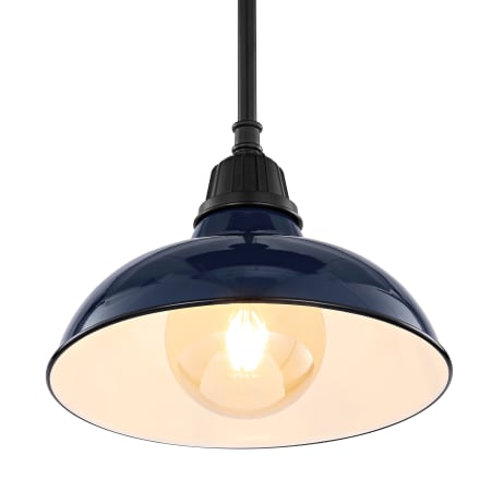 A large image of the JONATHAN Y Lighting JYL7611 Navy / Black