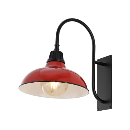 A large image of the JONATHAN Y Lighting JYL7614 Red / Black