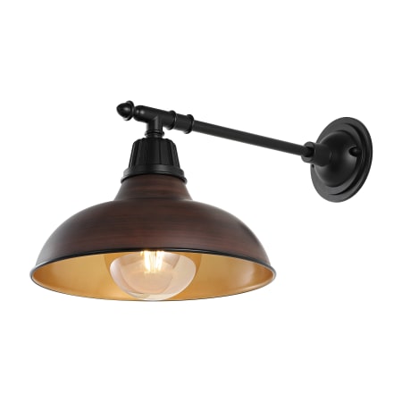 A large image of the JONATHAN Y Lighting JYL7615 Wood Finish / Black