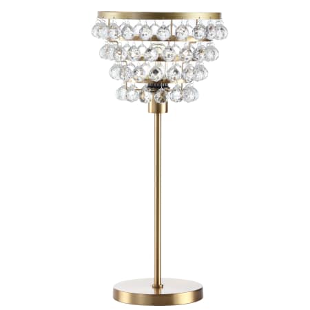 A large image of the JONATHAN Y Lighting JYL9004 Brass Gold / Clear