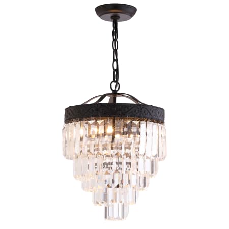 A large image of the JONATHAN Y Lighting JYL9006 Bronze / Clear