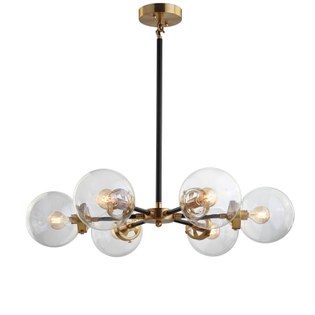 A large image of the JONATHAN Y Lighting JYL9015 Black / Brass
