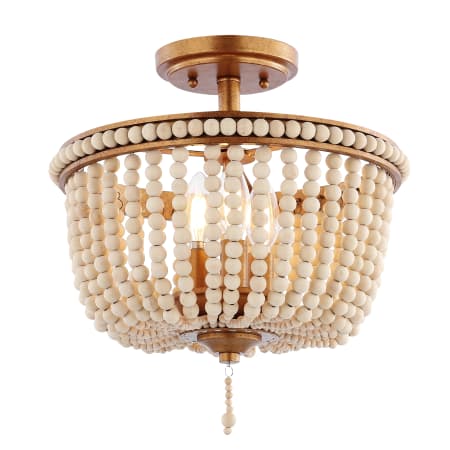 A large image of the JONATHAN Y Lighting JYL9020 Antique Gold