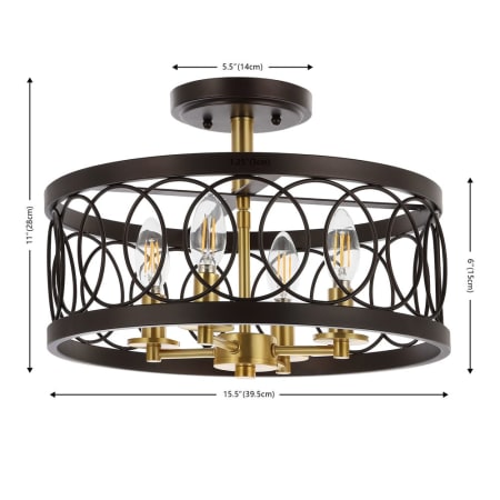 A large image of the JONATHAN Y Lighting JYL9040 Alternate Image