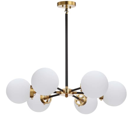 A large image of the JONATHAN Y Lighting JYL9059 Brass Gold / Black