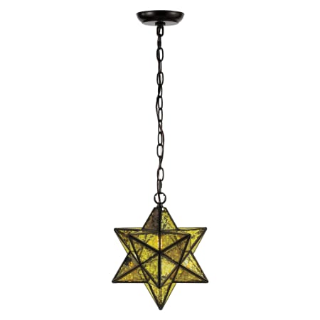 A large image of the JONATHAN Y Lighting JYL9072 Oil Rubbed Bronze / Yellow Mercury Glass