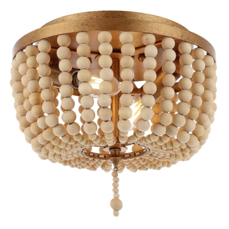 A large image of the JONATHAN Y Lighting JYL9074 Antique Gold / Cream