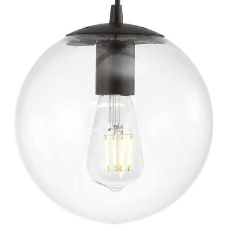 A large image of the JONATHAN Y Lighting JYL9528 Oil Rubbed Bronze / Clear