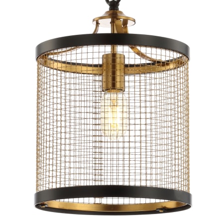 A large image of the JONATHAN Y Lighting JYL9530 Black / Brass Gold