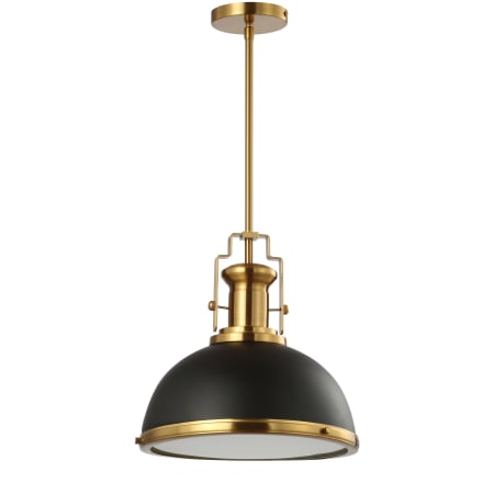 A large image of the JONATHAN Y Lighting JYL9536 Black / Brass Gold
