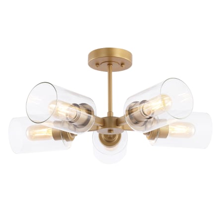 A large image of the JONATHAN Y Lighting JYL9544 Brass Gold