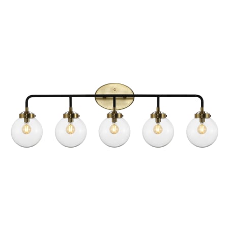 A large image of the JONATHAN Y Lighting JYL9555A Brass Gold / Black