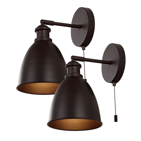 A large image of the JONATHAN Y Lighting JYL9911-SET2 Oil Rubbed Bronze