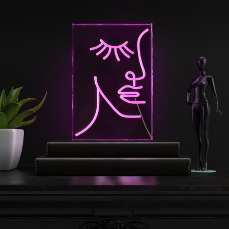 A large image of the JONATHAN Y Lighting NEN1028 Pink