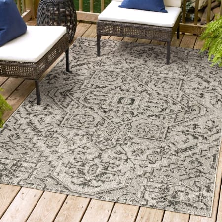 A large image of the JONATHAN Y Lighting SMB105-3 Black / Gray