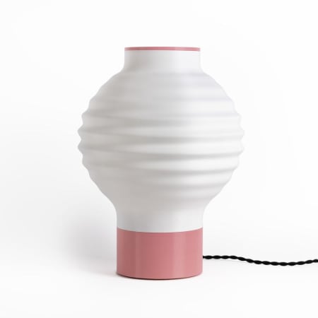 A large image of the JONATHAN Y Lighting USA1003 White / Hot Pink