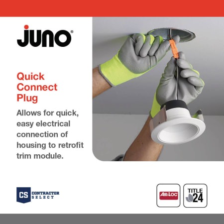 A large image of the Juno Lighting QC4 W CP6 Alternate Image