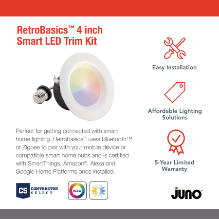 A large image of the Juno Lighting RB4SC RGBW M6 Alternate Image