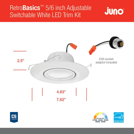 A large image of the Juno Lighting RB56A SWW5 M6 Alternate Image