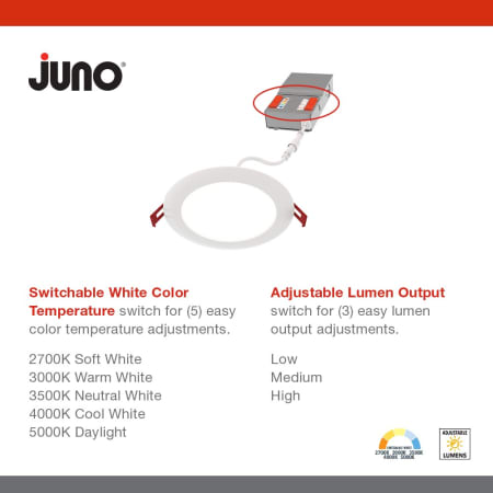 A large image of the Juno Lighting WF4 ALO19 SWW5 90CRI M6 Alternate image