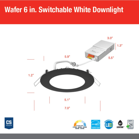 A large image of the Juno Lighting WF6 SWW5 90CRI M6 Alternate Image