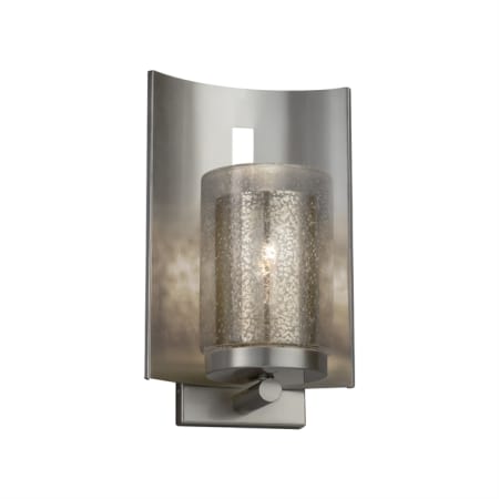 A large image of the Justice Design Group FSN-7591W-10-MROR Brushed Nickel