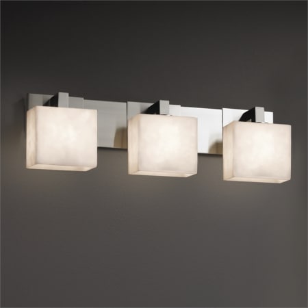 A large image of the Justice Design Group CLD-8923-55-LED3-2100 Brushed Nickel