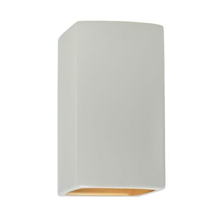 A large image of the Justice Design Group CER-0910W-LED1-1000 Matte White / Champagne Gold