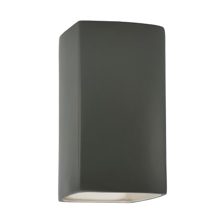 A large image of the Justice Design Group CER-0910W-LED1-1000 Pewter Green