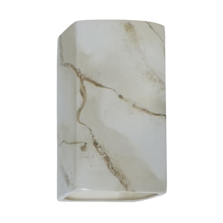 A large image of the Justice Design Group CER-0910W Carrara Marble