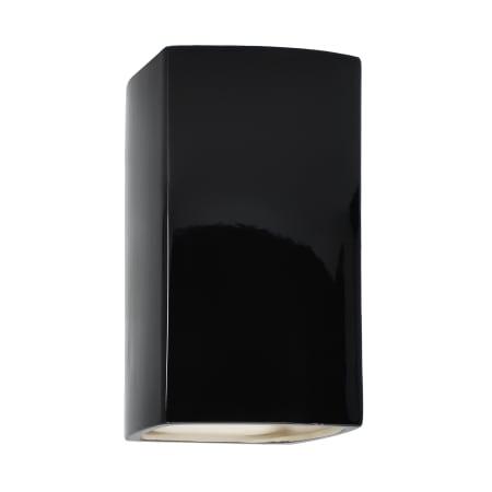 A large image of the Justice Design Group CER-0915W Gloss Black