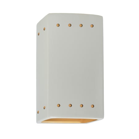 A large image of the Justice Design Group CER-0925 Matte White / Champagne Gold