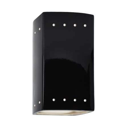 A large image of the Justice Design Group CER-0925W-LED1-1000 Gloss Black