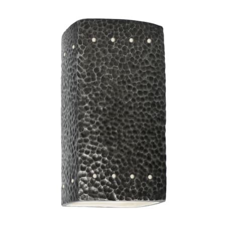 A large image of the Justice Design Group CER-0925W Hammered Pewter