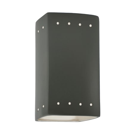 A large image of the Justice Design Group CER-0925W-LED1-1000 Pewter Green